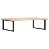 Basin Shelf Wall Mounted Steel and Solid Wood Oak 3302465