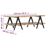 Coffee Table 115x60x40 cm Solid Mango Wood 248094