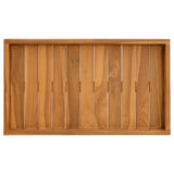 Serving Tray 60x35 cm Solid Teak Wood 315456
