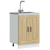 Sink Base Cabinet Kalmar Sonoma Oak 60x46x81.5 cm Engineered Wood 853440