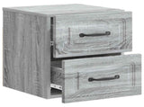 Wall-Mounted Bedside Cabinet Grey Sonoma 34.5 x 33 x 40 cm 899327