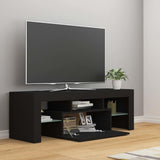 TV Cabinet with LED Lights Black 120x35x40 cm 804347
