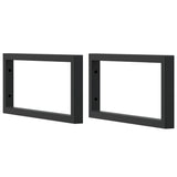 Basin Shelf Wall Mounted Steel and Solid Wood Oak 3302401