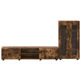 TV Cabinet Set FLORIN 3 pcs Smoked Oak Engineered Wood 3397939
