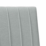 Upholstered Headboard Light Grey 100 cm Solid Pine Wood 879409