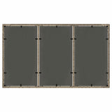 Garden Dining Set 5 pcs Grey Poly rattan 3334873