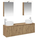 Bathroom Cabinet Set 5 pcs Artisan Oak Engineered Wood 3406518