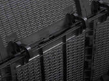 Garden Storage Box 270L Black PP Rattan 151229