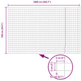 Euro Fence 1 x 10 m PVC-coated iron 42004621