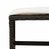 11 Piece Garden Dining Set with Cushions Black Poly Rattan 3211146