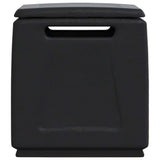Garden Storage Box 54x53x57 cm 130 L Dark Grey and Black 151816