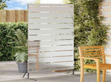 Privacy Screen 100 x 50 x 180 cm Galvanised Steel Silver 868568