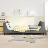 Children's Bed Frame with Headboard Dark Grey 90 x 200 cm 42010888
