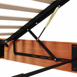 Ottoman Bed Frame with Storage Wax Brown 150 x 200 cm 3418791
