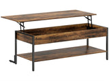 Lift-Top Coffee Table, with Storage - Rustic Brown T3398P377866