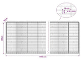 Gabion with 3.5 mm Wire and 5x10 cm Mesh 1150x50x200 cm 3462881