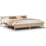 Bed Frame without Mattress 180x200 cm Super King Solid Wood Pine 855582