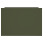 ZNTS Planter Olive Green 62x47x46 cm Cold-rolled Steel 841604