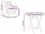 Garden Set 3 pcs Brown Soild Teak Wood 3437396