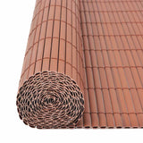 Garden Fence Brown 150 x 500 cm PVC 43640