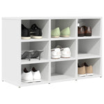 Shoe Cabinet with Shelf White 77.5 x 30 x 51 cm Engineered wood 808675