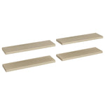 ZNTS Floating Wall Shelves 4 pcs Oak 90x23.5x3.8 cm MDF 323882