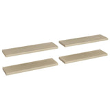 ZNTS Floating Wall Shelves 4 pcs Oak 90x23.5x3.8 cm MDF 323882