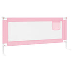 Toddler Safety Bed Rail Pink 200x25 cm Fabric 10206