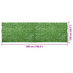 Balcony Screen with Green Leaves 500x150 cm 315505