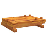 Workbench Tabletop with Vice 52x44x9,5 cm Solid Wood Acacia 353786