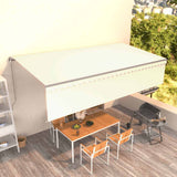 Manual Retractable Awning with Blind 6x3m Cream 3069477