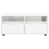 TV Cabinet High Gloss White 100 x 48 x 43 cm Engineered Wood 888931