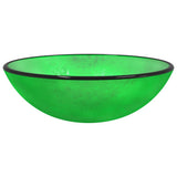 Basin Tempered Glass 42x14 cm Green 345264