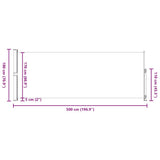Patio Retractable Side Awning 180x500 cm Black 313405