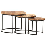 Nesting Tables 3 pcs Solid Acacia Wood 286185