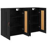 Wall-mounted Cabinet 2 pcs Black Oak 69.5 x 34 x 90 cm 3415590