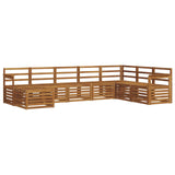 Outdoor Sofa Set 8 pcs Natural Solid Acacia Wood 3375274
