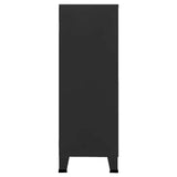 Industrial Storage Chest Black 75x40x115 cm Metal 339628