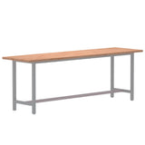 Desk Top 200x55x2.5 cm Solid Wood Beech 356097
