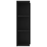 Bathroom Mirror Cabinet Black 80x20.5x64 cm Engineered Wood 802607