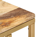 ZNTS Side Table 35x45x65 cm Solid Mango Wood 286400