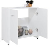 Bathroom Cabinet White 60x33x61 cm Engineered Wood 802570