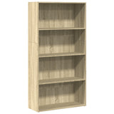 Bookcase Sonoma Oak 80x30x152 cm Engineered Wood 857942