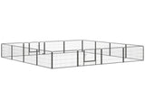 16 Panels Heavy Duty Puppy Playpen, for Small Dogs, Indoor and Outdoor Use - Grey T3398P347591