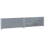 Pallet Collars 2 pcs Grey 100x100 cm Solid Wood Pine 4010291