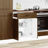 Kitchen Base Cabinet Kalmar Brown Oak Engineered Wood 853494