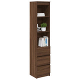 Highboard Brown Oak 37.5x35x180 cm Engineered Wood 861667