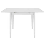 ZNTS Extendable Dining Table White x80x74 cm MDF 247626