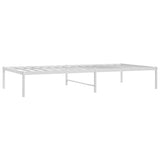 Metal Bed Frame without Mattress White 90x190cm 350905