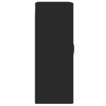 Wall Mounted Cabinets 2 pcs Black Engineered Wood 3197986